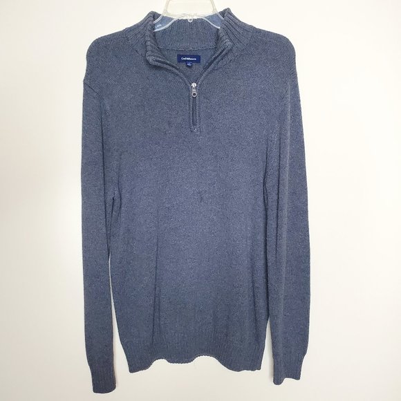 Croft and Barrow Men’s Gray Fleece Sweater SZ M - Picture 1 of 8